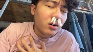 Thanks to my roommate, my young lungs are already getting athlete's foot.