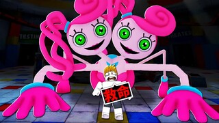 我變成「雙頭長腿媽咪」！找尋各種長腿媽咪！找到就可以變身！【Roblox 機械方塊】