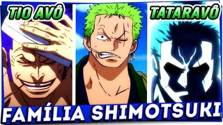 A FAMÍLIA SHIMOTSUKI COMPLETA REVELADA! A Linhagem dos Pais e Avós de Roronoa Zoro em One Piece