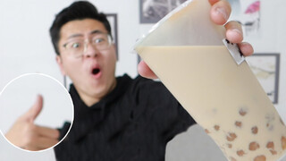 Deep-fried pearl milk tea in the way of fried pork chops