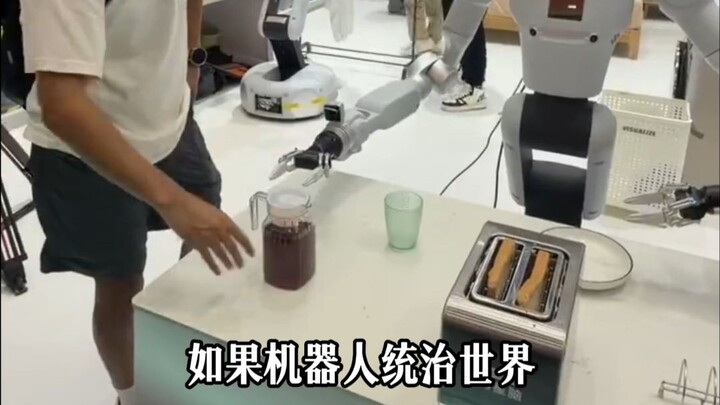 Why did the robots, upon seizing control of the world, grab Brother Feng first? The robot: Please wa
