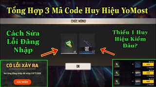 Cách Khắc Phục Lỗi Đăng Nhập Trang Code?Chia Sẻ 3 Mã Code Huy Hiệu Lốc Xoáy YoMost Đổi Skin Súng