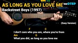 As Long As You Love Me - Backstreet Boys (1997) - Easy Guitar Chords Tutorial with Lyrics Part 1