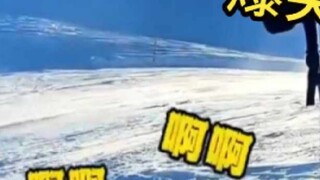 Watch the hilarious moment of skiing mistakes made by a cute Japanese girl who went crazy with laugh