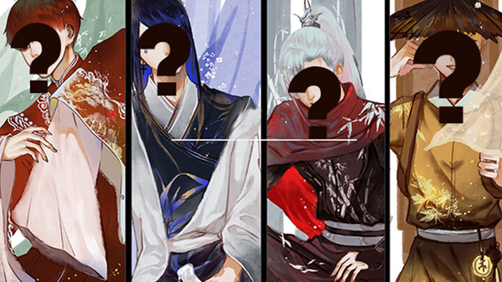 Digital Illustration of Characters in Traditional Costumes