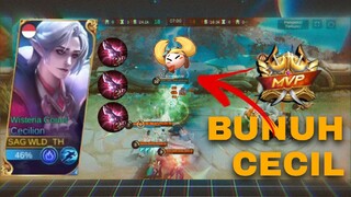 TERBUNUHNYA CECILION - best build cecilion - MOBILE LEGENDS