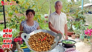 Ông Bà 5 Châu Đốc Làm Món Nấm Rơm Kho Quẹt Đơn Giản Ăn Với Rau Xanh Thanh Đạm Mà Ngon | NKGĐ