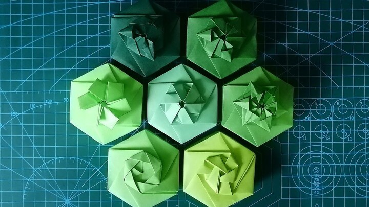 【折纸】7款六边形纸盒，你pick哪一款？