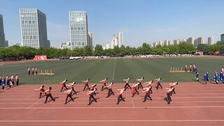 曲阜师范大学运动会开幕式音乐学院舞蹈系（山东秧歌）
