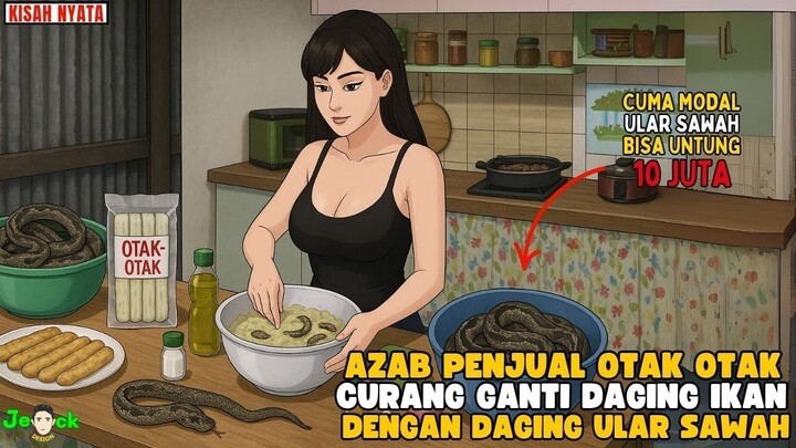 AZAB PENJUAL OTAK OTAK CULAS GANTI DAGING IKAN DENGAN DAGING ULAR SAWAH
