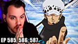 Law vs Smoker!  || One Piece REACTION Episode 585, 586 & 587