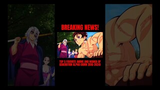 TOP 5 ANIME FOR GENERATION ALPHA