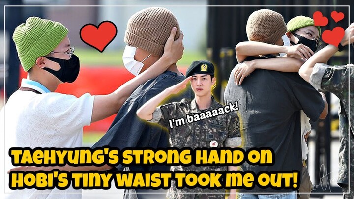 Hobi And Taehyung's Sweet Moments During Jin's Military Discharge | BTS j-hope VHOPE