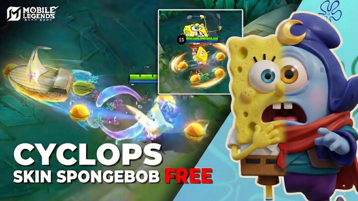 Skin Spongebob Berpengaruh Ke Gameplay Cyclops?! | Mobile Legends