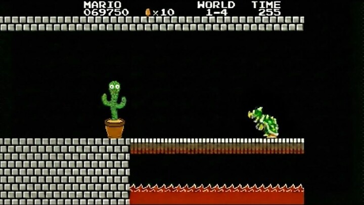 The dancing cactus kills Bowser
