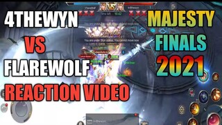 4THEWYN VS FLAREWOLF 2021 MAJESTY FINALS REACTION VIDEO MU ORIGIN 2
