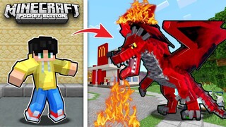PINAAMO KO ANG FIRE DRAGON sa UWU CITY sa Minecraft PE