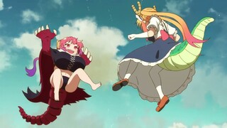 Miss Kobayashi's Dragon Maid Dub S Episode 1 Tohru Vs Ilulu