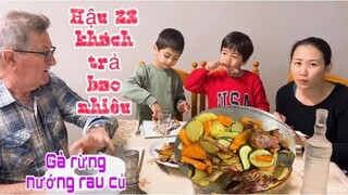 Ăn gà rừng nướng rau củ/tâm sự hậu 23 khách trả bao nhiêu/Cuộc sống pháp/ẩm thực miền tây Việt Nam