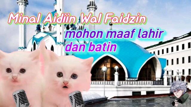Anime Kucing Bertakbir