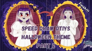 [Part 2] Speed Draw DTIYS Halloween Theme