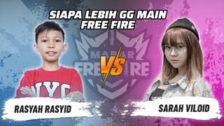 Rasyah Rasyid vs Sarah Viloid: Skill Siapa Lebih GG Main FF? | Mabar Free Fire Match 131 #short