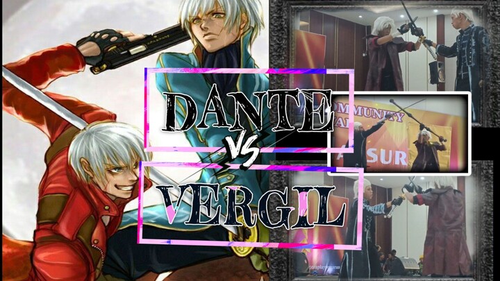 𝚍𝚎𝚟𝚒𝚕 𝚖𝚊𝚢 𝚌𝚛𝚢 : DANTE VS VERGIL || CosplayCompetition