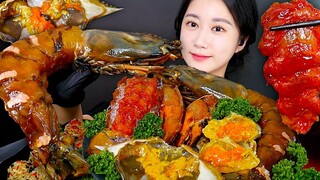 [ONHWA] Udang macan kecap, lobster kecap, suara kunyah kepiting kecap! ❤️ *Menu spesial