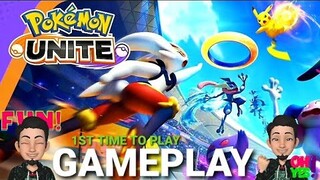 POKEMON UNITE | GAMEPLAY | FIRST TIME TO PLAY THE GAME