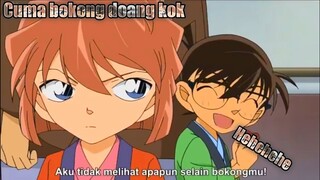 Conan tidak sengaja melihat pantat haibara.