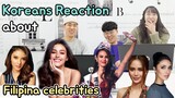 Korean Reaction to Filipina celebrities. Who is the most beautiful?! [eng sub] [tag sub]