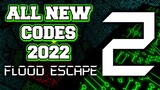 Roblox Flood Escape 2 New Codes! 2022 September