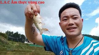 Câu Cá Ruộng Và Nướng Tại Bờ Suối||L.A.C Ẩm thực vùng cao#L.A.CẨmthựcvùngcao #Chùvlogs