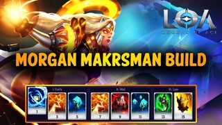 MORGAN MARKSMAN BUILD GAMEPLAY - LEGEND OF ACE (LOA)