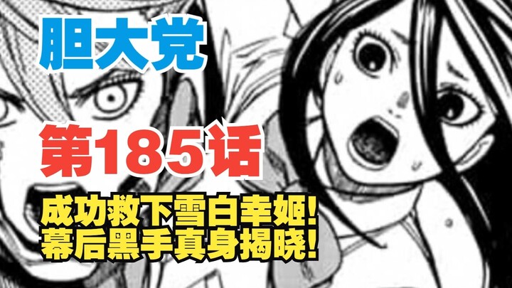 【胆大党】第185话：雪白幸姬救出！幕后黑手终于揭晓！