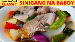 SINIGANG NA BABOY |  Traditional Pork Sinigang | Sinigang with Gabi | FILIPINO FOOD