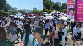 BTS Army Waiting in Long Line at Jamsil Arena for Jin Hug - FESTA 2024