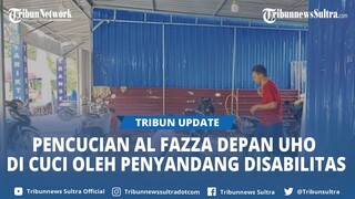 Harga Cuci Motor di Pencucian Al Fazza Depan UHO Kendari Sultra, Dicuci Penyandang Disabilitas