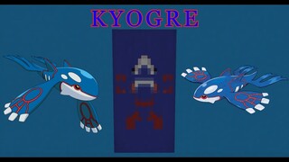 How to make KYOGRE in minecraft!