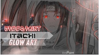 Itachi speed paint glow art