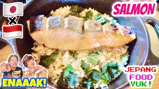 KEMEK NASI SALMON BUATAN CHEF JEPANG DI INDO!!