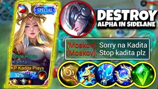 KADITA DESTROY ALPHA IN RANK GAME!! | KADITA BEST BUILD 2022 | TOP GLOBAL KADITA GAMEPLAY