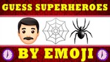 Guess the Superhero by Emoji | MARVEL and DC | Emoji Quiz | Emoji Challenge | Emoji Game