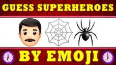 Guess the Superhero by Emoji | MARVEL and DC | Emoji Quiz | Emoji Challenge | Emoji Game