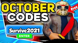 New "October Update Working Codes 2021 in Roblox Survive the Killer
