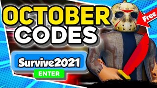 New "October Update Working Codes 2021 in Roblox Survive the Killer