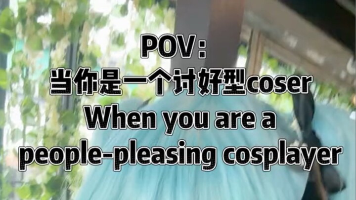 When you cosplay some character that look familiar sith Miku