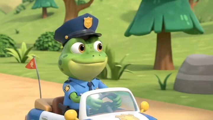 Frog Police Catches a Giant Hippo! 🐸🚓🦛😂 | Funny Animal Cartoon