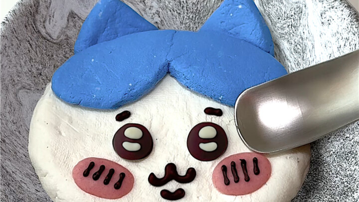 Chiikawa bayi lucu Xiao Ba 🎀🫐 mangkuk yogurt yang enak dikunyah dan dikeringkan—mengenyangkan banget