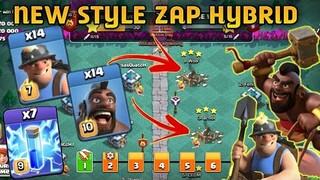 TH13 NEW STYLE ZAP HYBRID STRATS | NEW BEST STRATS | CLASH OF CLAN